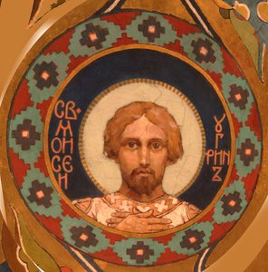 Heilige Mozes de Hongaar, 1885-1896 door Viktor Mikhaylovich Vasnetsov