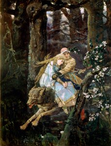 Tsarevitsj Ivan rijdt op de Grijze Wolf, 1889