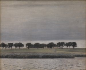 Voorstudie voor Solregn. Gentofte Sø, 1903