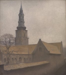 Sint-Petrikerk, Kopenhagen, 1906 door Vilhelm Hammershøi
