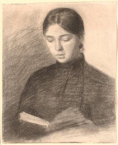 De zus van de kunstenaar Anna leest