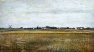 Landschap van Virum bij Frederiksdal, zomer