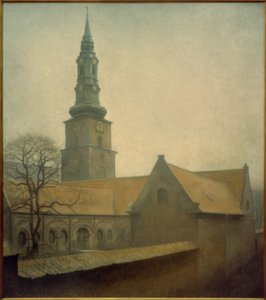 Petrikerk door Vilhelm Hammershoi