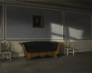 Zonneschijn in de Woonkamer III, ca. 1905 door Vilhelm Hammershoi