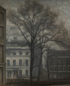 De Joodse School van Guilford Street, Londen door Vilhelm Hammershoi