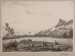 Berggebied in Tirol door Vilhelm Kyhn