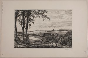 Middagslandschap, Seeland door Vilhelm Kyhn