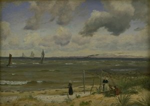 Hornbæk Strand in het Noorden van Seeland