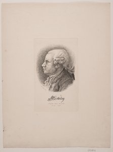 Portret van acteur Marcus Ulsøe Hortulan door Vilhelm Kyhn