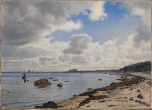 Noordkust van Seeland met uitzicht op Kronborg