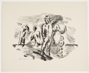 Blad uit "Klingens Kunstnermappe Nr. 2" door Vilhelm Lundstrøm