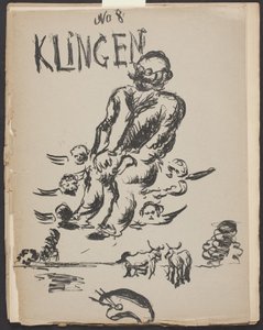 Omslag voor Klingen, Jaar III, nr. 8 door Vilhelm Lundstrøm