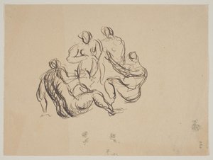 Compositie met vijf naakte vrouwen door Vilhelm Lundstrøm