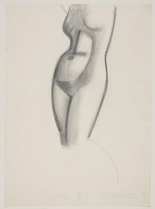 Vrouwelijk model, torso door Vilhelm Lundstrøm