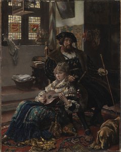 Christian II en Dyveke door Vilhelm Rosenstand