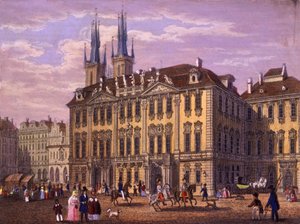 Goltz-Kinsky (Kinský) Paleis, Praag, 1847 door Vincenc and Geissler, F. Morstadt
