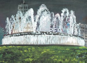 Barcelona nacht door Vincent Alexander Booth