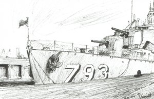 Destroyer 793 Boston Maritiem Museum, 2003 door Vincent Alexander Booth