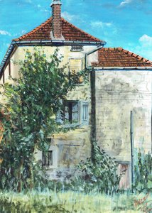 Huis in Laignes Frankrijk, 2006 door Vincent Alexander Booth