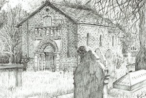 Oude Kerk, Prestbury, 2009 door Vincent Alexander Booth