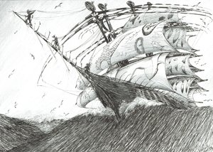 Stormscheppers Barentszzee door Vincent Alexander Booth