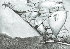 Stormscheppers Kaspische Zee, 2017 door Vincent Alexander Booth