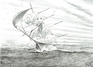 Stormscheppers Gizhiginskaya Guba, 2022 door Vincent Alexander Booth