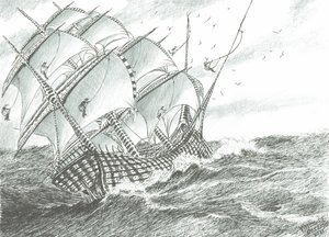 Stormscheppers Grote Zoutmeer door Vincent Alexander Booth