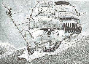 Storm Scheppers Ierse Zee door Vincent Alexander Booth