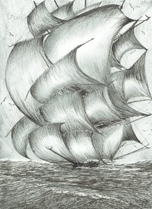 Stormscheppers Zee van Ochotsk, 2017 door Vincent Alexander Booth