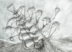 Storm Scheppers Zuid-Chinese Zee door Vincent Alexander Booth