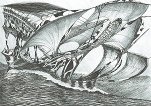 Stormscheppers Tasmanzee, 2017 door Vincent Alexander Booth