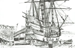 De Mayflower, Plymouth, Massachusetts, 2003 door Vincent Alexander Booth