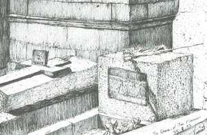 Het graf van Jim Morrison Parijs door Vincent Alexander Booth