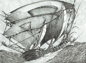 Stormscheppers Zee van Azov, 2017 door Vincent Alexander Booth