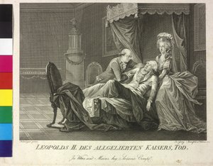 Dood van keizer Leopold II door Vincent George Kininger