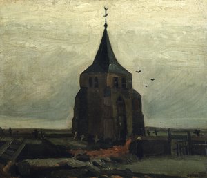 De Oude Toren, 1884 door Vincent van Gogh