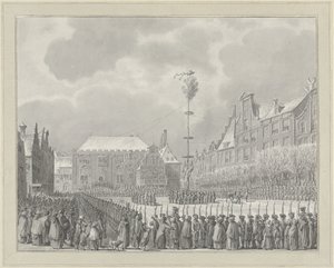 Afschaffing van het Stadhouderschap op de Grote Markt te Haarlem, 1795