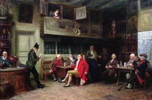 Kroeginterieur met menigte door Vincent Stoltenberg Lerche