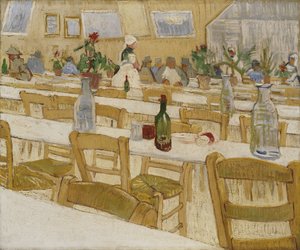 Een restaurantinterieur, 1887-88 door Vincent van Gogh