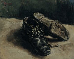 Een paar schoenen, 1886 door Vincent van Gogh