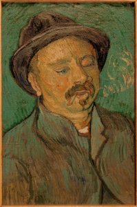Portret van een eenogige man