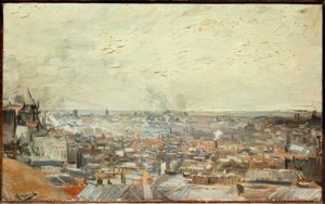 Uitzicht op Parijs vanaf Montmartre door Vincent van Gogh