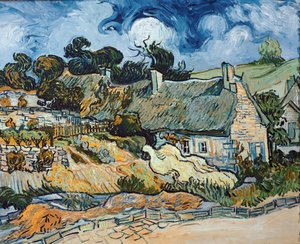 Chaumes de Cordeville in Auvers-Sur-Oise door Vincent van Gogh