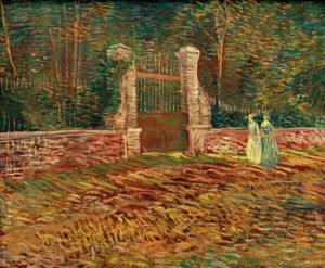 Ingang van het park Voyer d’Argenson in Asnières door Vincent van Gogh