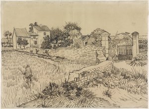 Boerderij in de Provence door Vincent van Gogh