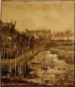 Gracht door Vincent van Gogh