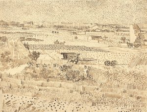 Oogst--De Vlakte van La Crau, 1888