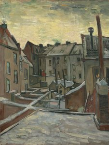 Huizen gezien vanaf de achterkant door Vincent van Gogh