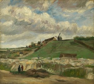 Heuvel van Montmartre met steengroeve